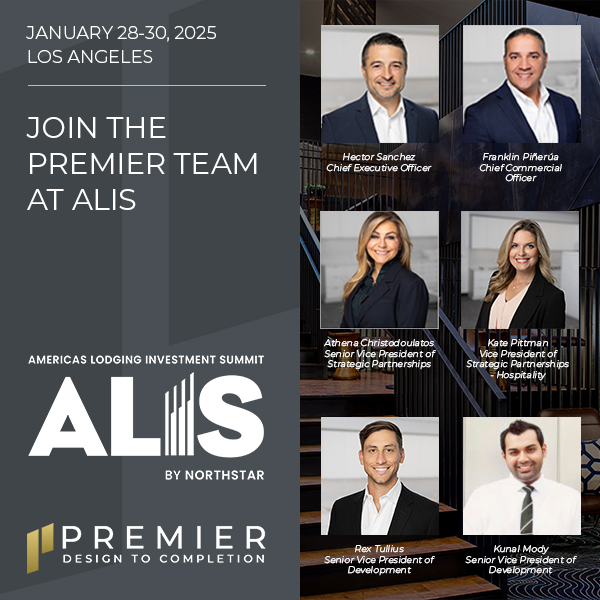 Hotel development experts Premier to attend ALIS