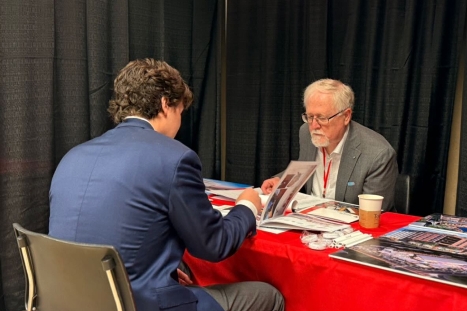 Premier Director of Architecture James Sims at the Texas Tech School of Architecture Career Fair